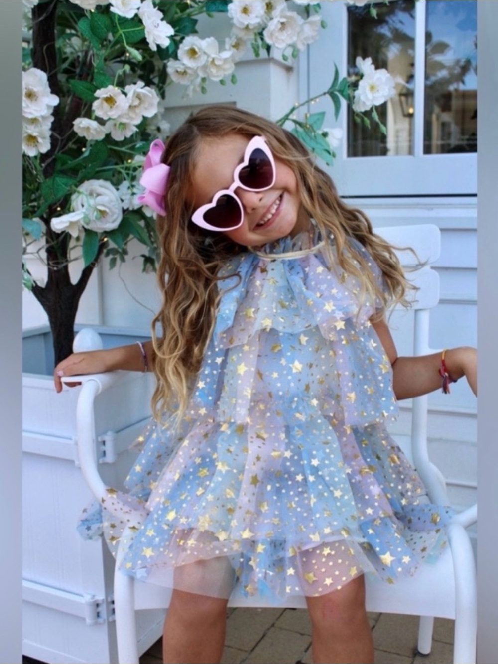Lola and The Boys Shooting Star Tulle Dress